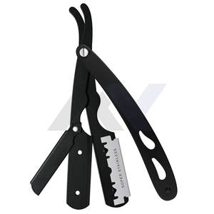 Navaja de Afeitar Clásica para Hombre, Maquinilla de Afeitar Recta de Acero Inoxidable, Cuchillas de un Solo Filo, Ligera - Product Image 5