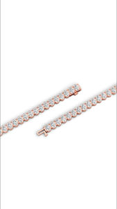 Pulsera de tenis con diamantes cultivados en laboratorio de corte ovalado, plata de ley 925 chapada en oro, joyería fina de lujo al por mayor, fabricante OEM de China - Product Image 6