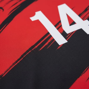 Uniforme de Fútbol Personalizado por Sublimación, Conjunto de Camiseta de Fútbol para Hombre, Rojo y Negro, Kit de Entrenamiento de Equipo, Logotipo Personalizado, Nombre y Número, Transpirable, OEM - Product Image 4