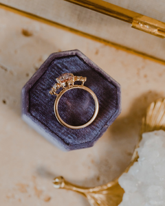 Bague de Fiançailles de Luxe en Moissanite Rose Taillée en Rose de 3,00 CT avec Sertissage à Griffes, Plaqué Or 18K, Bague Anti-Stress/Bague d'Anniversaire pour Elle - Product Image 4