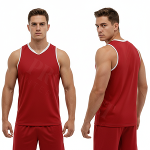 Trendy Latest Style Sleeveless Athletic <b>Tank</b> <b>Top</b> Blank Plain Custom Color Breathable Gym Training Sports Jersey Running Vest - Product Image 3
