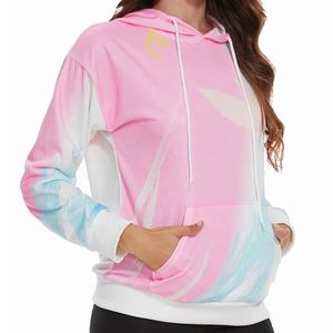 Sudadera con Capucha de Felpa 100% Algodón, Estampada Personalizada, para Mujer, Estilo Urbano, Invierno, con Bolsillo Delantero y Logotipo Personalizado - Product Image 4