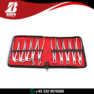 Kit de 10 Piezas de Fórceps para Extracción Dental, Acero Inoxidable, Herramientas Dentales para Adultos, Instrumentos de Cirugía Ortodóntica - Product Image 3