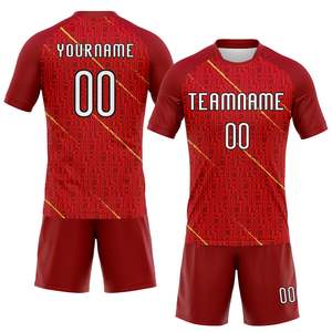 <b>Custom</b> Sublimation 100% Polyester Sports Jersey Set OEM Wholesale Team Uniform Training Shorts Club Sportswear Apparel Wear Set - Product Image 1