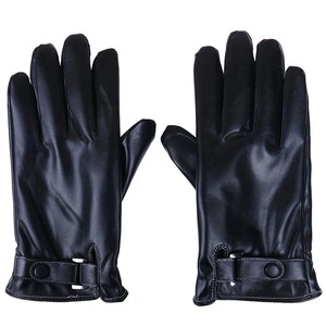 Men Fashion Waterproof Driving Thin For Touch Screen Brown Guantes Men's Winter Leather <b>Warm</b> <b>Gloves</b> - Product Image 2