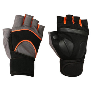 Gants de musculation respirants avec paume rembourrée, sangle de poignet réglable, utilisation unisexe, protection des mains, accessoires de gym, gants - Product Image 1