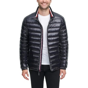 Blouson matelassé pour homme à capuche aspect cuir avec garniture en fourrure, manteau d'hiver chaud et décontracté pour l'extérieur, veste de mode, fournisseur OEM personnalisé - Product Image 1