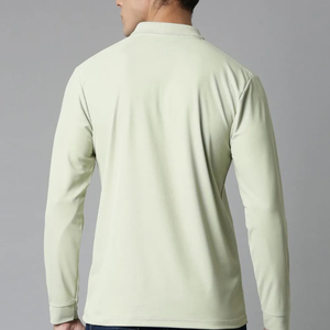 เสื้อโปโลชายดีไซน์ใหม่ คอตั้ง ระบายอากาศได้ดี ผ้าฝ้าย 100% รับผลิตแบบ OEM ผลิตในปากีสถาน เสื้อโปโลชายขายดี - Product Image 4