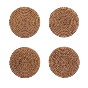 High Demand Design Rattan Coaster Jute Coaster Rope Coaster Place Mats Woven Rattan Coaster Mats At very low wholesale Price - Product Image 1
