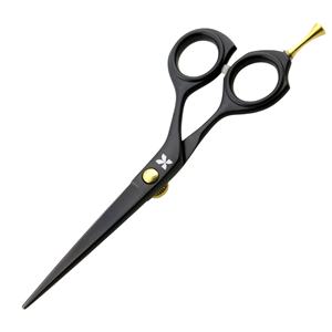 Ciseaux de cheveux professionnels en acier inoxydable de barbier enduits de noir de 5.5 ''ciseaux de netteté de bord de rasoir faits à la main - Product Image 4