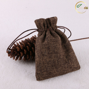 Bolsa Ecológica de Yute Natural para Empacar Granos de Café con Cierre de Cordón para Almacenamiento de Café a Granel - Product Image 2