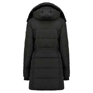 Veste parka softshell pour femme, manteau chaud d'hiver à capuche, résistant à l'eau, vêtements décontractés d'extérieur, vente en gros, usine, chaud, hiver, à capuche - Product Image 4