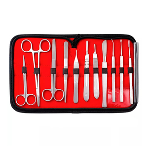 Wholesale Student <b>Suture</b> <b>Kits</b> 11-Piece Stainless Steel Scalpel Holder Tissue Forceps Custom Surgical Instrument OEM - Product Image 1