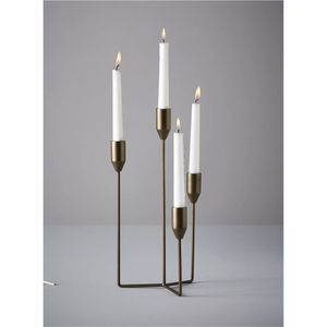 Elegant <b>Tall</b> Metal Candelabra Multi Arm Pillar Candle Holder Vintage Iron <b>Table</b> Decor for Party Event Hotel Hospitality Supply - Product Image 1