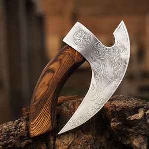 Couteau à pizza Viking de qualité industrielle, très vendu, personnalisé, en acier inoxydable de haute qualité, hache en acier à haute teneur en carbone - Product Image 5