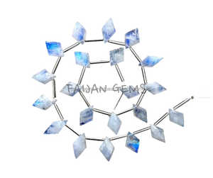 Hecho a mano blanco Arco Iris piedra lunar facetada esfera bola cuentas Multi fuego corte redondo piedra suelta piedra preciosa Natural - Product Image 3