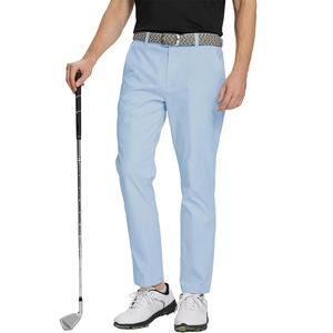 Pantalones de golf para hombre de alta calidad, 85% nailon, 15% spandex, elásticos en 4 direcciones, ligeros, de secado rápido, refrescantes, elegantes, informales, ajustados. - Product Image 1