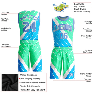 Conjuntos de Uniformes de Baloncesto de Verano sin Mangas de Talla Grande de Alta Calidad, Camiseta y Pantalones Cortos Transpirables de Poliéster de Secado Rápido con Nombre del Equipo - Product Image 4