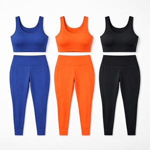 Wholesale Plus Size Crop Top and <b>Leggings</b> Set - Custom Designs by OEM Manufacturer, Factory Direct Supplier - Product Image 5