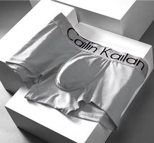 Men's Breathable Knitted Cotton <b>Boxer</b> Briefs Mid-Rise Elastic Waistband Anti-Bacterial Seamless Underwear with <b>Custom</b> Logo - Product Image 2