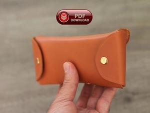 Rustic Full Grain Leather Sunglasses Pouch Heavy Duty Travel Eyewear Cover Custom Logo Available LGC-0135 - Product Image 2
