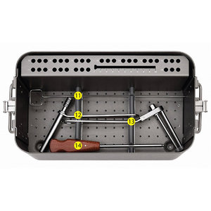 Kit d'instruments pour vis canulées en traumatologie, collection complète d'instruments chirurgicaux orthopédiques pour la réparation osseuse et la pose d'implants - Product Image 2
