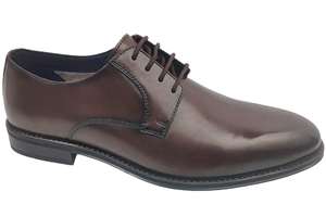 Mocasines de Hombre de Cuero Genuino Marrón y Sintético con Cordones, Punta Cerrada, Profesionales, Suela de Goma Sólida y Cómoda, para Todas las Temporadas - Product Image 1