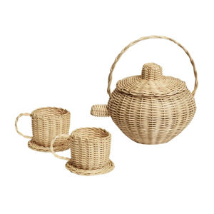 Juego de Té de Mimbre Tejido a Mano, Juguete Educativo, Muebles de Cocina para Niños de 5 a 7 Años, Venta Directa al por Mayor desde Vietnam - Product Image 2