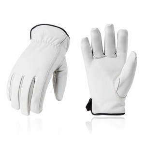 Premium Quality Cowhide Grain Leather <b>Driver</b> Work <b>Gloves</b> Soft & Comfortable Abrasion Resistant Outdoor Activities Custom Logo - Product Image 2