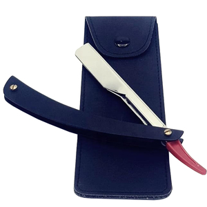 Navaja de Afeitar Profesional Plegable de Acero Inoxidable para Barberos, Herramienta de Afeitado para Hombres, Cuchilla Única, Navajas Rectas con Logotipo Personalizado para Barba - Product Image 2