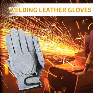 Driving Gloves Full Finger Breathable Non-Slip Adjustable <b>Wrist</b> <b>Strap</b> Unisex All Seasons Synthetic Material Gray - Product Image 5