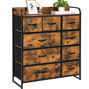 Cómoda Industrial de Madera con 8 Cajones, Mueble de Almacenamiento para Sala de Estar, Línea de Producción de Muebles - Product Image 1