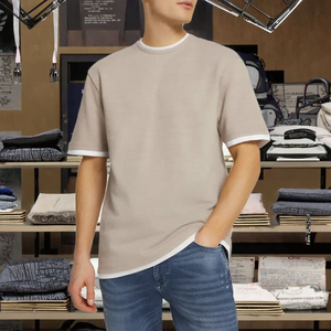 T-shirt Oversize en Coton Lavé Homme Femme Vintage Streetwear Décontracté Ample Imprimé Fournisseur en Gros Tendance Unisexe - Product Image 4