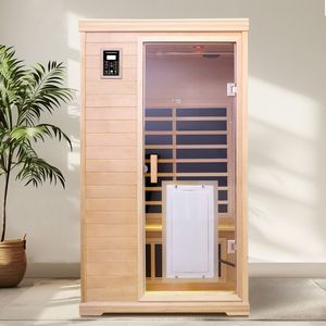Sauna Interior de Hemlock con Infrarrojos Lejanos para Dos Personas - Product Image 1