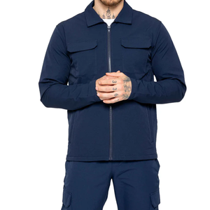 ชุดลำลองผู้ชายระบายอากาศได้ดีสำหรับฤดูร้อน เสื้อแขนยาวและกางเกงทรงหลวม ชุดน้ำหนักเบา ผ้าฝ้ายเย็นสบาย ใส่ได้ทุกวันในฤดูใบไม้ผลิ/ฤดูร้อน - Product Image 5