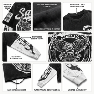 Camiseta de Manga Larga para Hombre, Ecológica, de Algodón Peinado 100%, 300 GSM, Estilo Urbano, con Logotipo Personalizado - Product Image 4