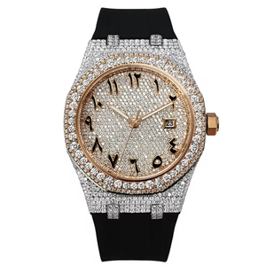 Hip Hop <b>Diamond</b> Jewelry <b>Watch</b> Square Bezel VVS Moissanite <b>Watch</b> Custom Band Iced Out Logo Men Bust <b>Diamond</b> <b>watch</b> - Product Image 3
