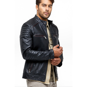 Fall <b>Winter</b> Men Leather Jacket Best Quality Men Leather Jacket Genuine Leather Men Jacket for Online Sale - Product Image 2