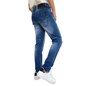Jean en denim décontracté pour homme, le plus vendu, en gros, conception OEM personnalisée, dernière mode, en coton et élasthanne extensible - Product Image 3