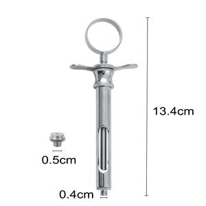 1 Jeringa de Inyección Dental de Acero Inoxidable con Punta Afilada y Gancho, Instrumento Quirúrgico para Dentistas, 1.8 ml - Product Image 3