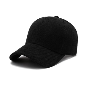 Classic <b>Black</b> 6-Panel <b>Baseball</b> <b>Cap</b> Adjustable Cotton Plain Hat Unisex Casual Wear Adult Solid Color Four Seasons Style - Product Image 1