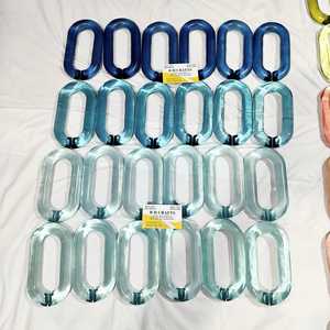 Decoración del hogar: Eslabones de cadena de resina personalizables de gran tamaño y colores claros, eslabones grandes de resina multicolor disponibles. - Product Image 5