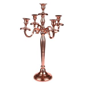 Candélabre en métal moderne et élégant, support de bougies design pour salon, centre de table de mariage, pièce d'appoint élégante - Product Image 1