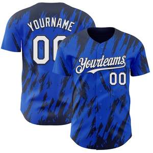 Maillot de baseball personnalisé à boutons, 100 % coton biologique, antibactérien, col en V, manches courtes, unisexe, vêtements de sport d'équipe, logo personnalisé, OEM - Product Image 1