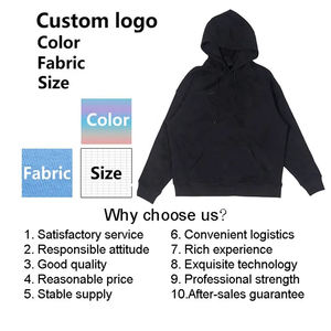 Sweat-shirts à capuche surdimensionnés pour hommes, 100% coton, molleton épais et lourd, hiver, 300g, haute qualité, streetwear, logo personnalisé - Product Image 6