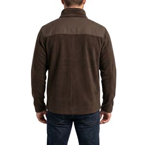 Chaquetas Softshell de Forro Polar Marrón, Texturizadas, con Cierre Completo, Aislamiento Térmico para Invierno, Chaquetas Cómodas - Product Image 2
