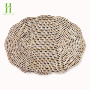 <b>Low</b> Price Bamboo Round Bohemian Eco-Friendly Placemats Rustic <b>Table</b> Decoration Handwoven Skilled Artisans 2026 - Product Image 2