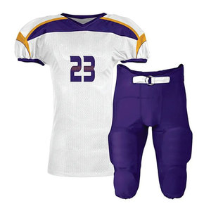 Ensemble de maillots de football américain pour hommes, noir, turquoise, blanc, imprimé par transfert thermique, maille respirante, col en V, taille élastique, ajusté - Product Image 3
