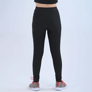 High Waist Full Length Knitted Spandex/<b>Nylon</b> Eco-Friendly Quick Dry Yoga <b>Leggings</b> Pockets Breathable Stretch Women's - Product Image 4