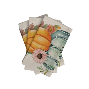 Personalized Pure White Digital <b>Hand</b> Printed Non Fading Patriotic Floral Kitchen <b>Towel</b> Cotton Organic Rectangle The Garrisons - Product Image 6